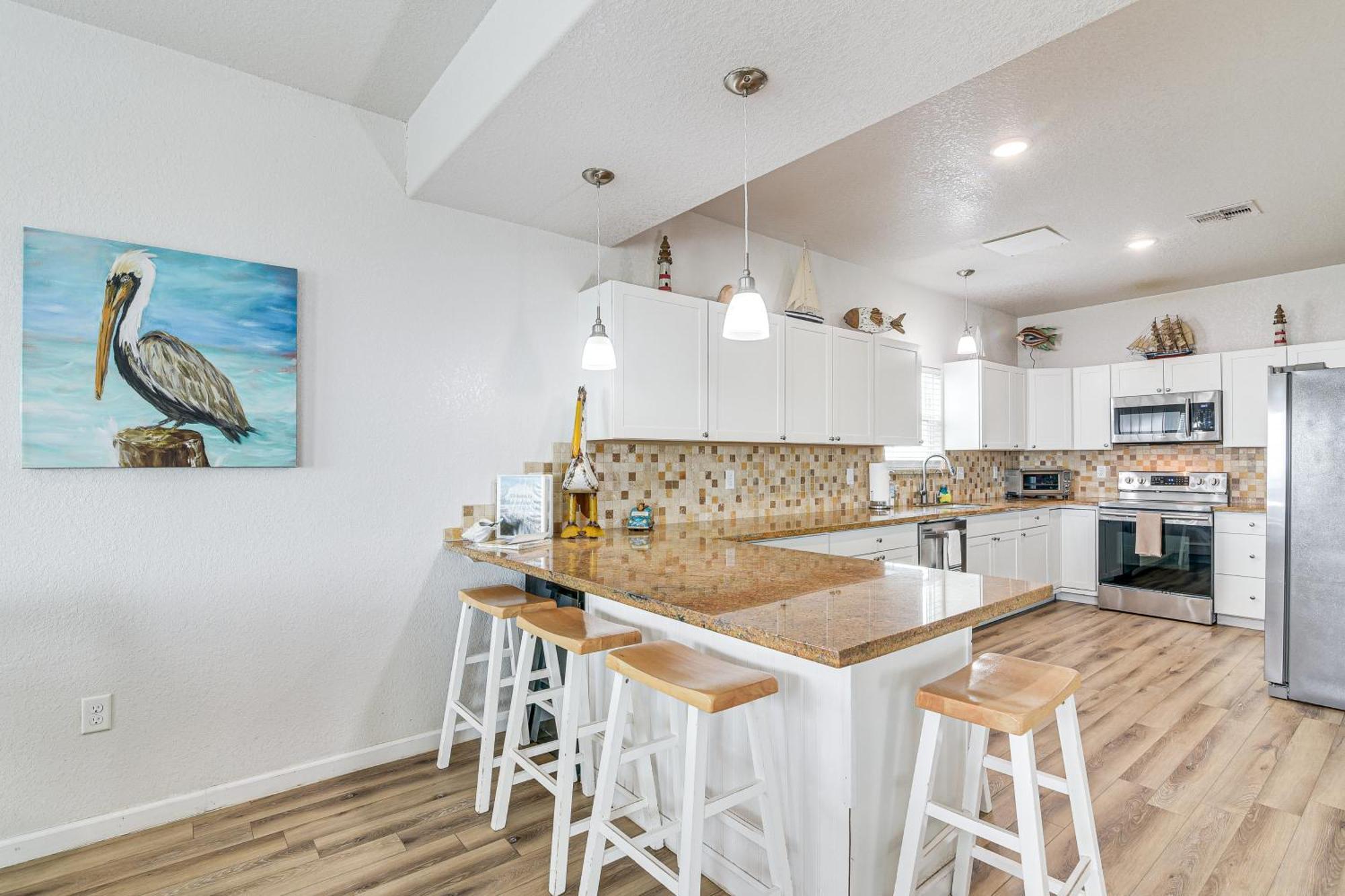 Beachfront Texas Retreat - 2 Decks, Patio And Views! Surfside Beach Esterno foto